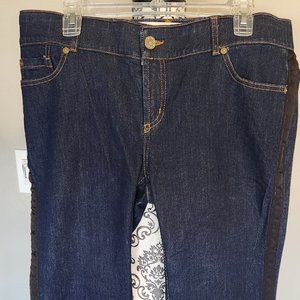 NWOT - PRASAD Tuxedo Stripe Denim, Size 32, Dark Blue